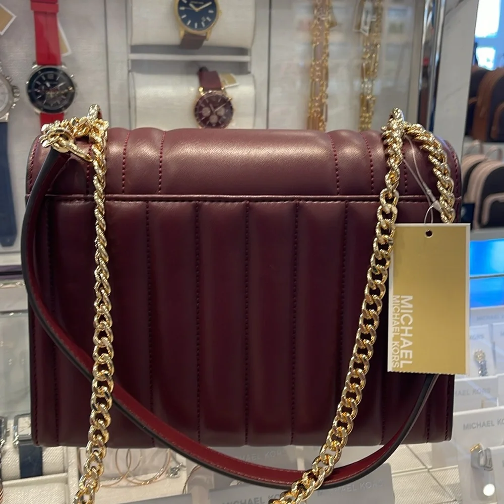Michael Kors Whitney Medium Quilted Shoulder Crossbody Bag
Oxblood 
NWT - Picture 5 of 16